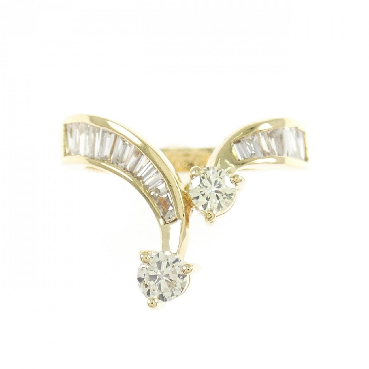 K18YG ダイヤモンド リング 0.26CT
