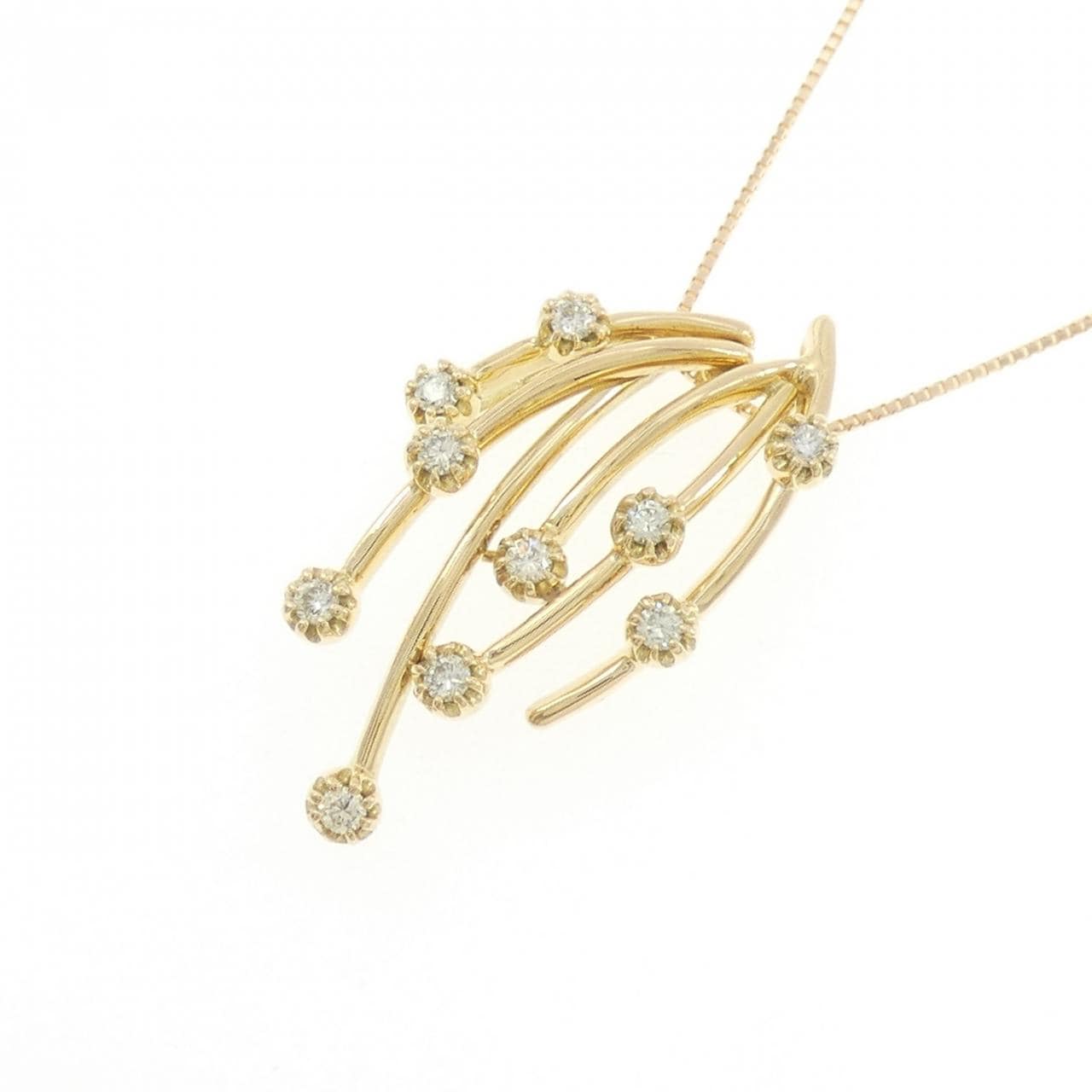 K18YG ダイヤモンド ネックレス 0.30CT