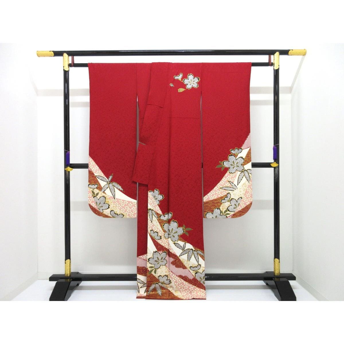 振袖　友禅金彩加工　きもの・長襦袢　２点セット