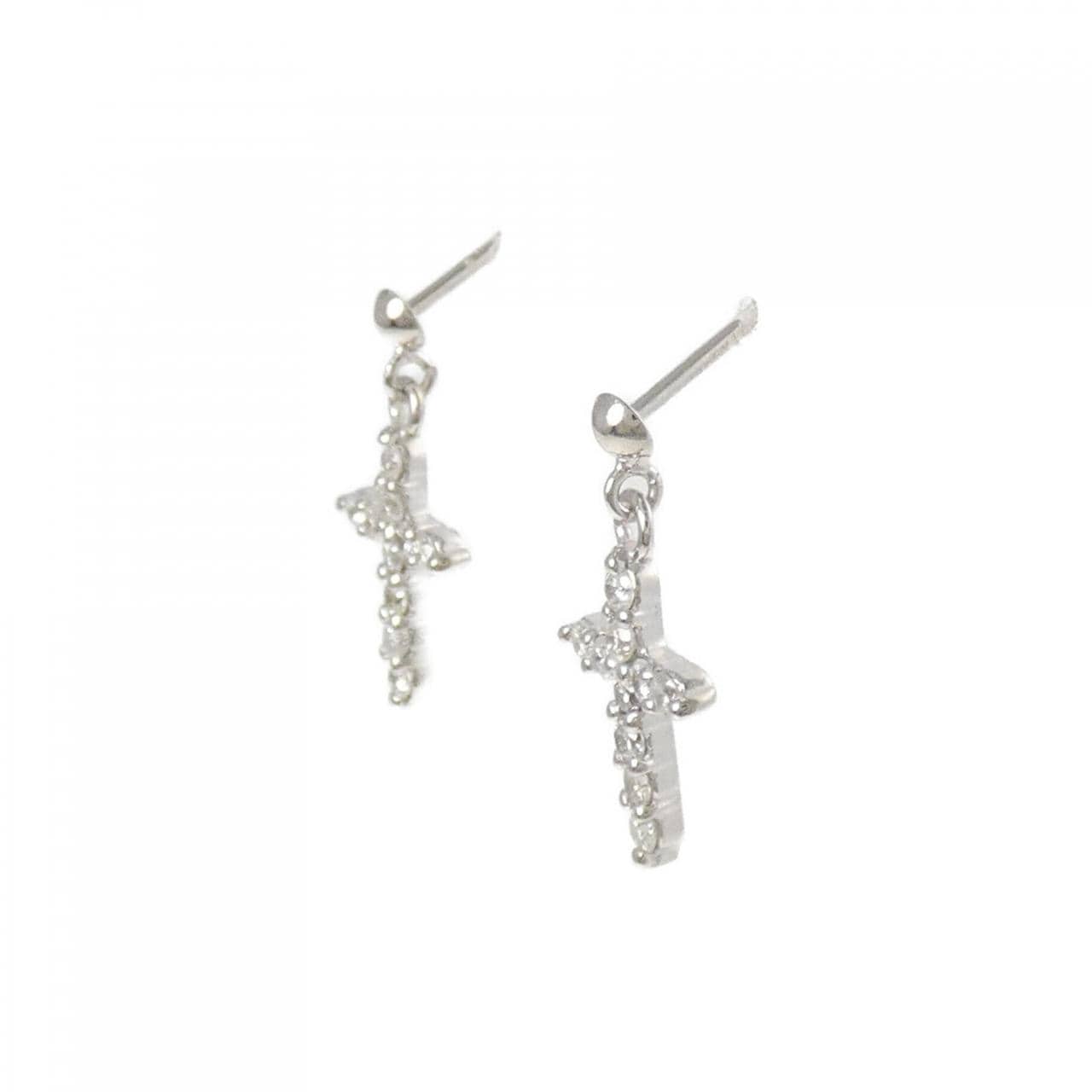 K14WG钻石耳环 0.30CT