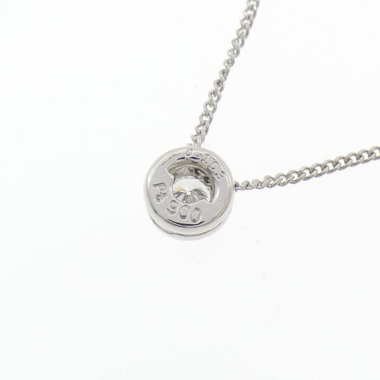 PT900/PT850 ソリティア ダイヤモンド ネックレス 0.163CT