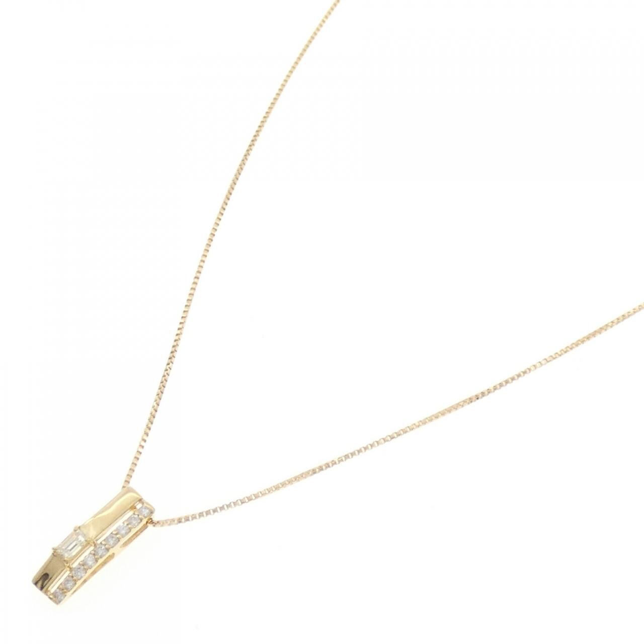 【新品】K18YG ダイヤモンド ネックレス 0.12CT