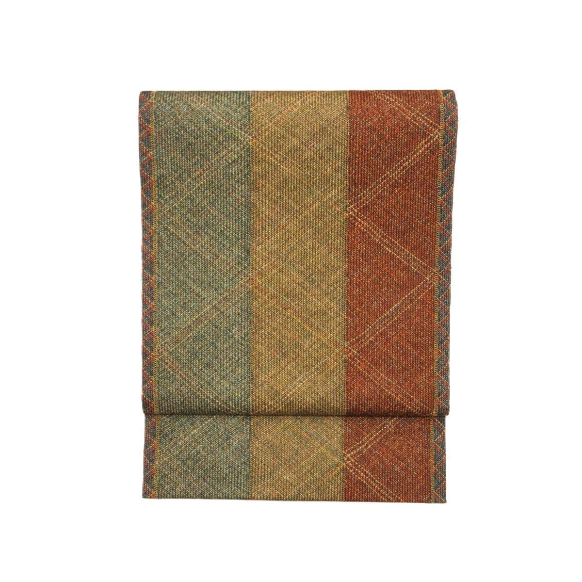 名古屋帯　組糸織　全通柄