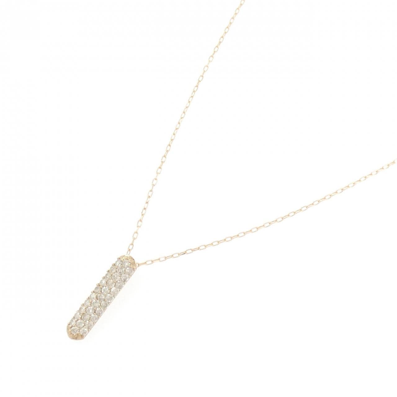 K18PG ダイヤモンド ネックレス 0.5CT