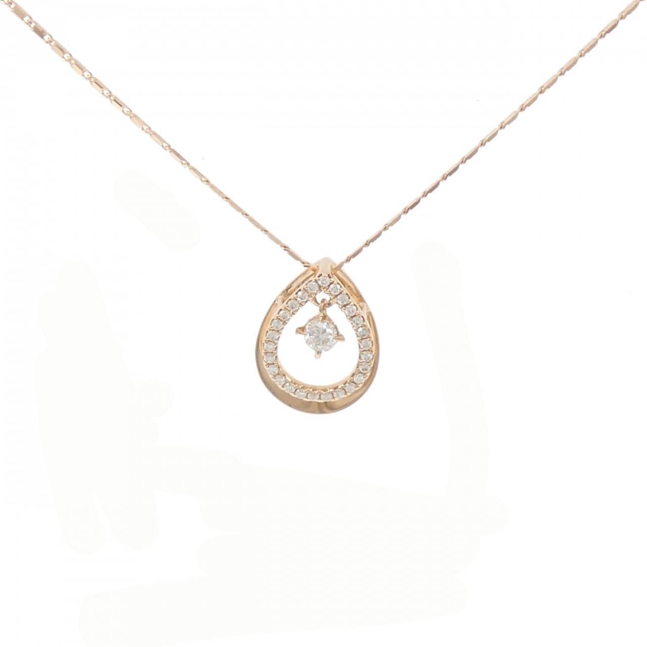 750PG钻石项链 0.08克拉