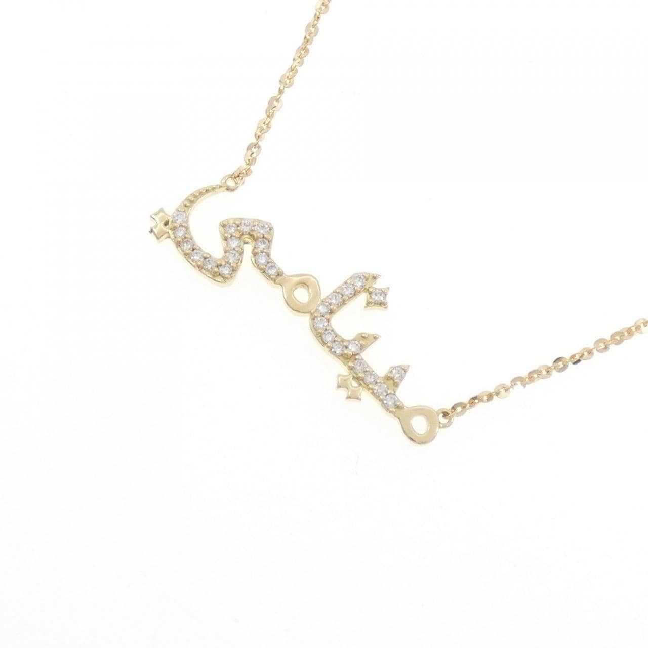 K18YG ダイヤモンド ネックレス 0.14CT