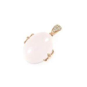 ジーエスティービー ローズクオーツ ペンダント 8.00CT