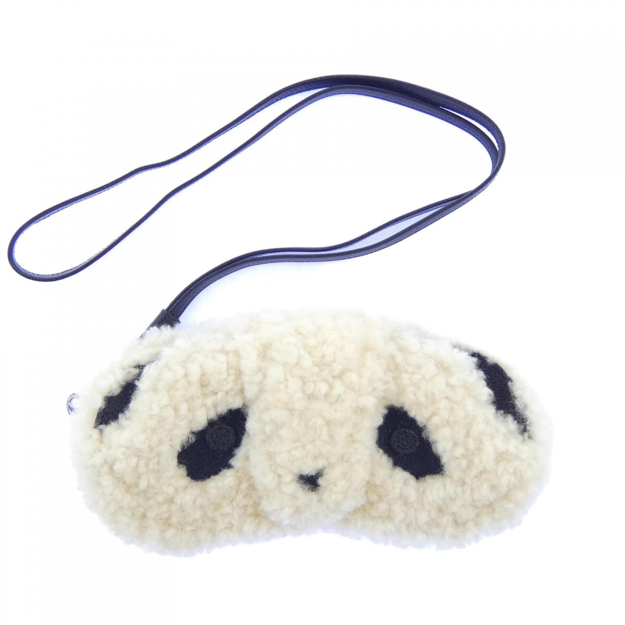 ヴァレクストラ VALEXTRA ストラップ付　メガネケース　パンダ GOODS