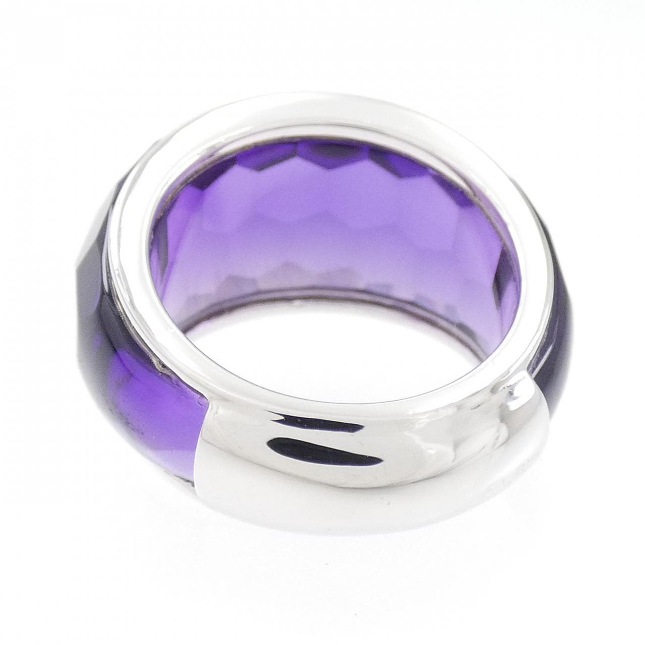 K18WG amethyst ring