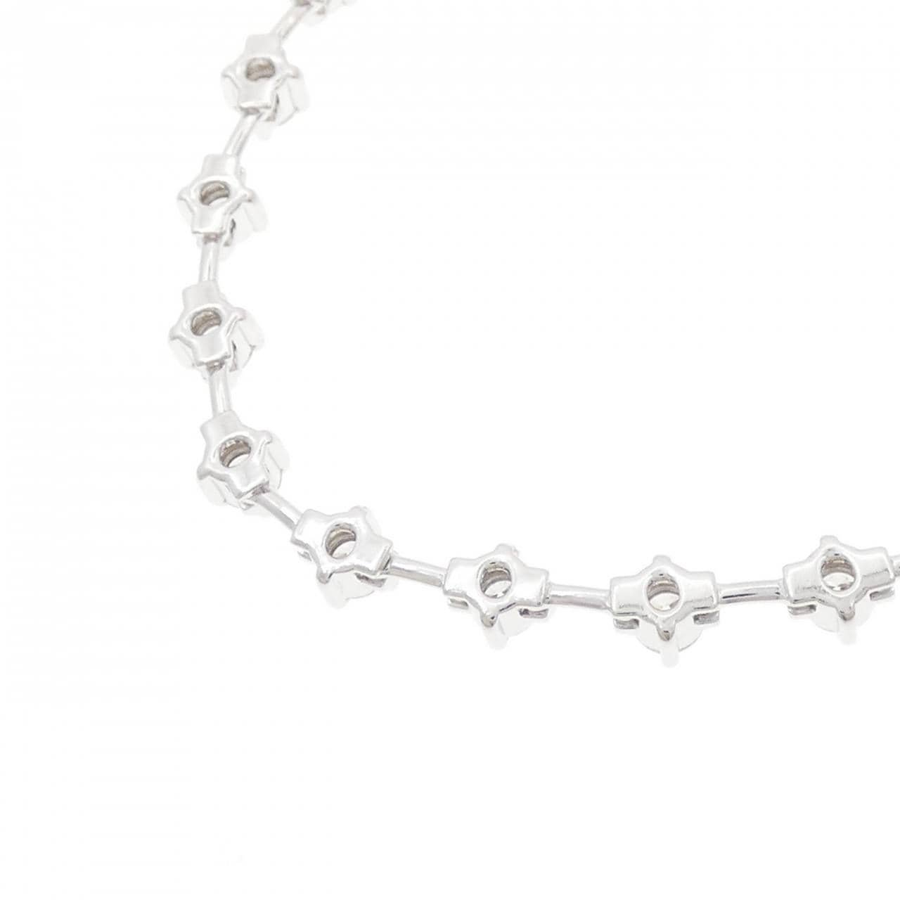 K18WG ダイヤモンド ネックレス 5.00CT