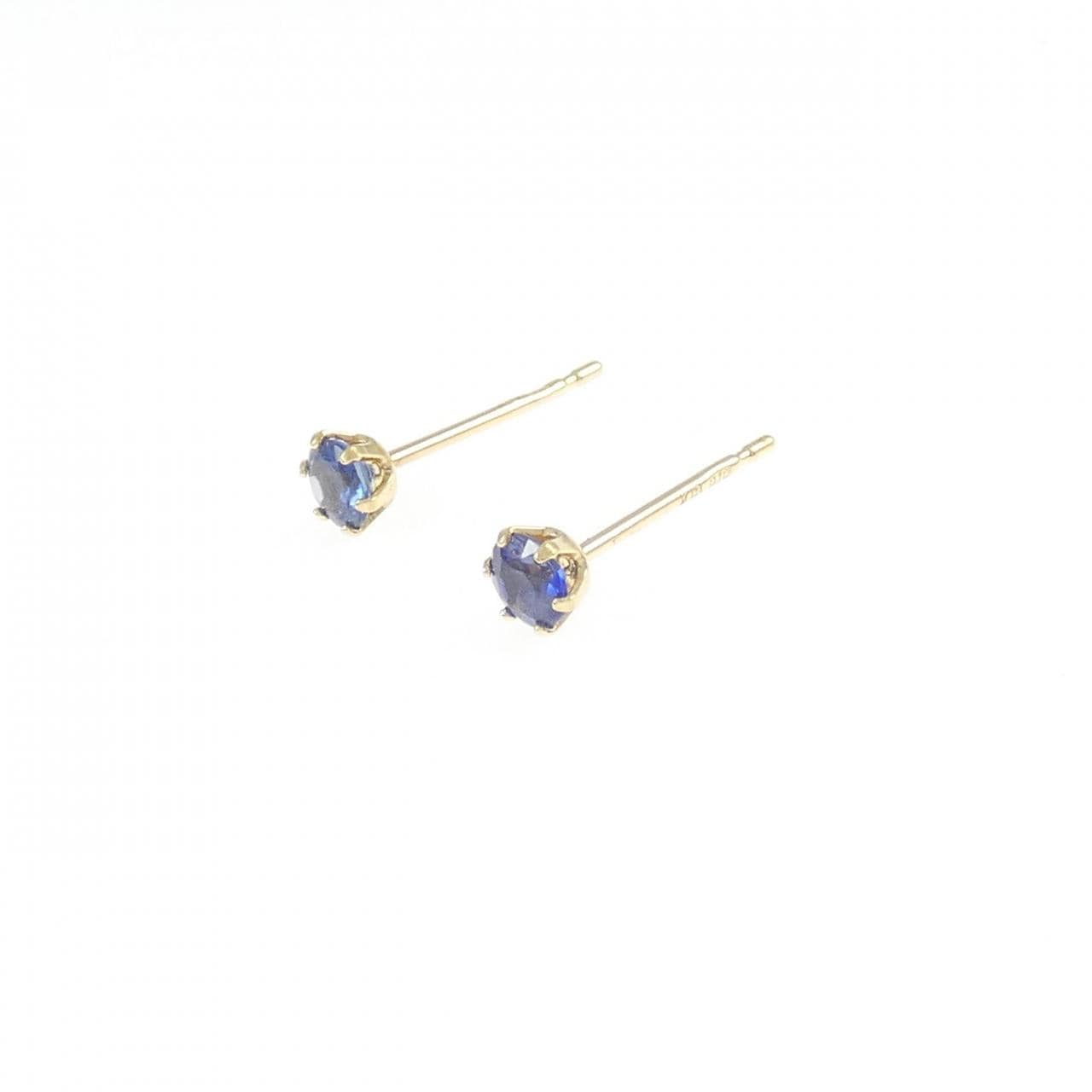 【新品】K18YG サファイヤ ピアス 0.20CT