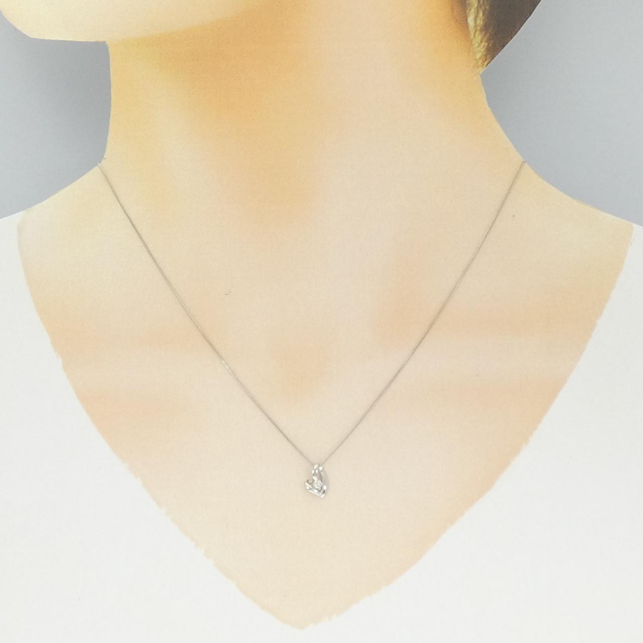 PT900/PT850 ダイヤモンド ネックレス 0.05CT
