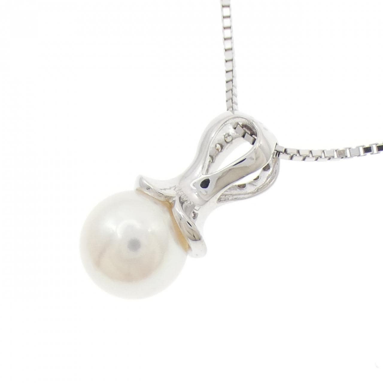 K18WG アコヤパール ネックレス 9.0mm