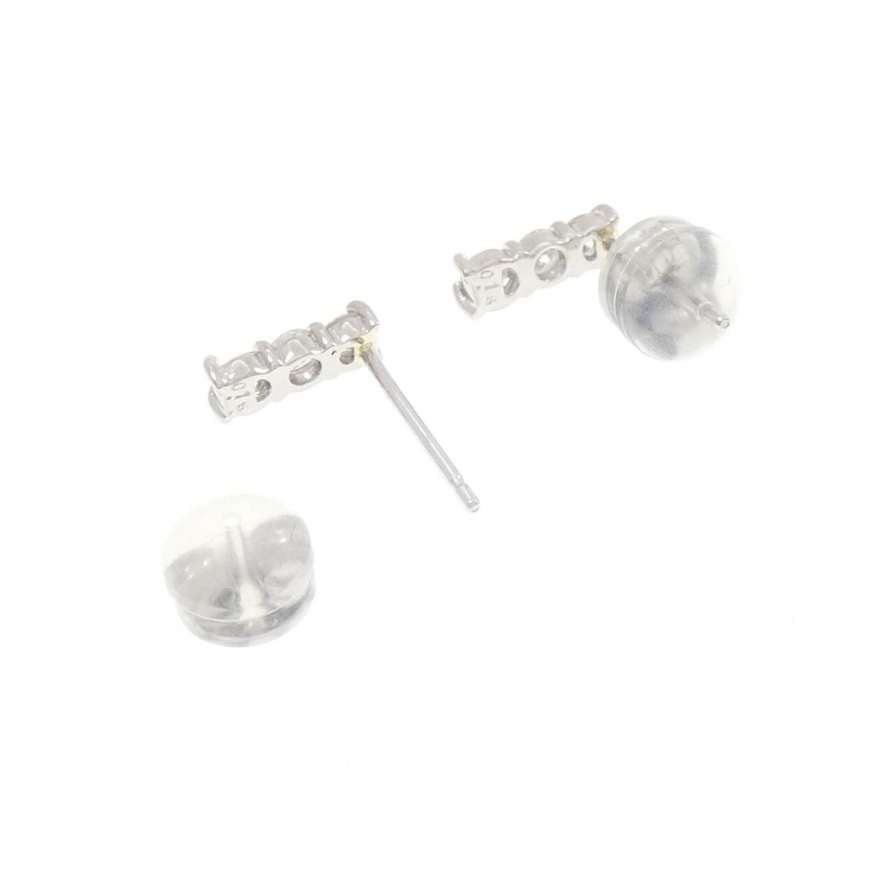 PT900 ダイヤモンド ピアス 0.30CT