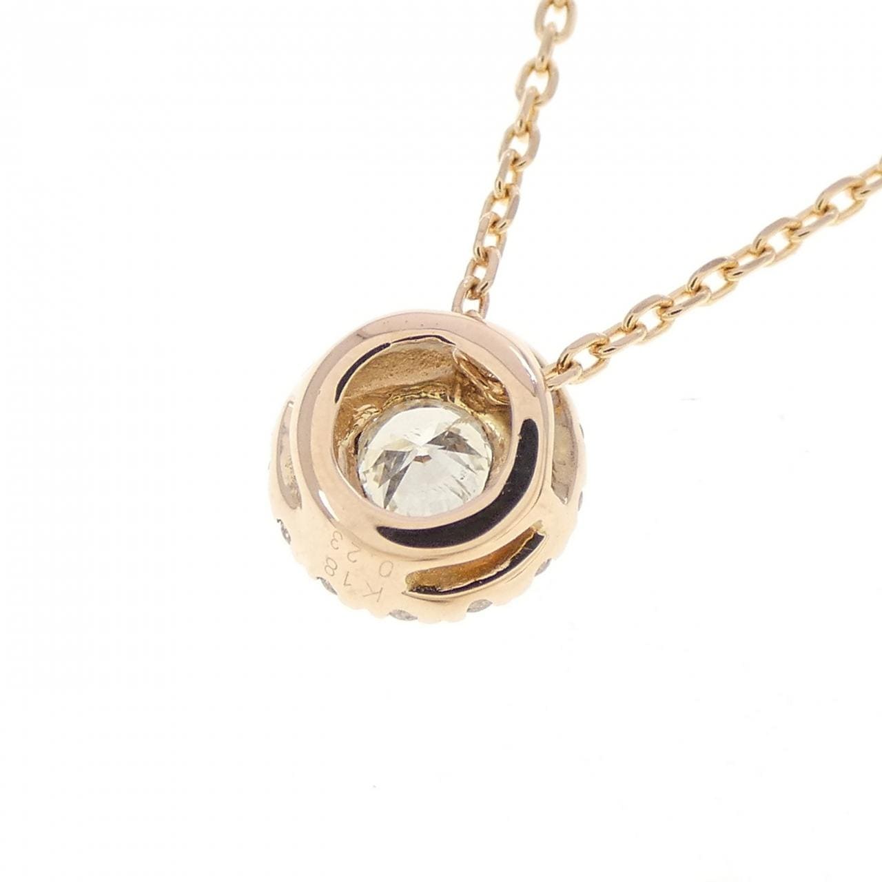 K18PG/K18WG ダイヤモンド ネックレス 0.23CT
