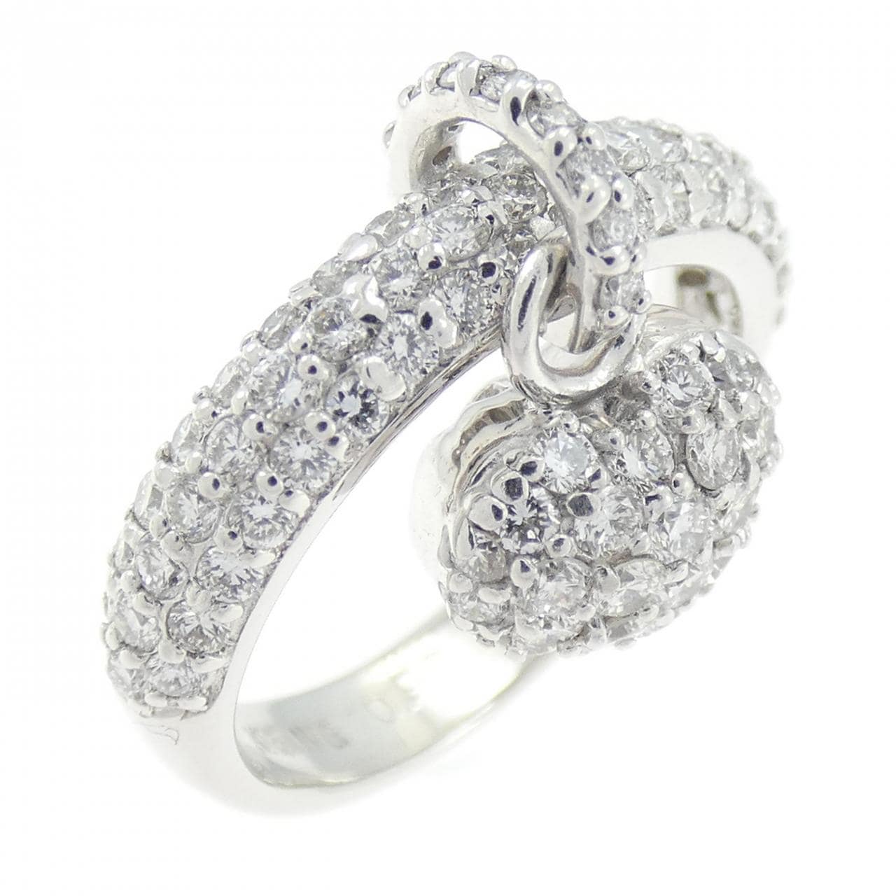 ポンテヴェキオ ハート ダイヤモンド リング 0.96CT