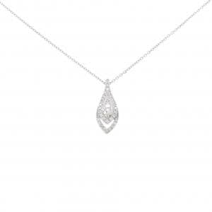 PT/K18WG ダイヤモンド ネックレス 0.15CT