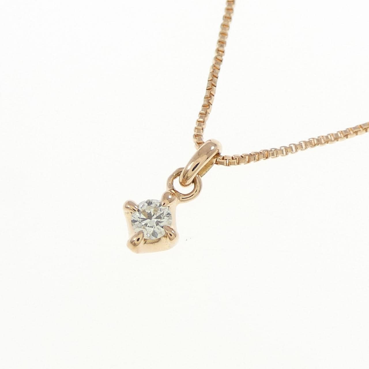 アガット ダイヤモンド ネックレス 0.05CT