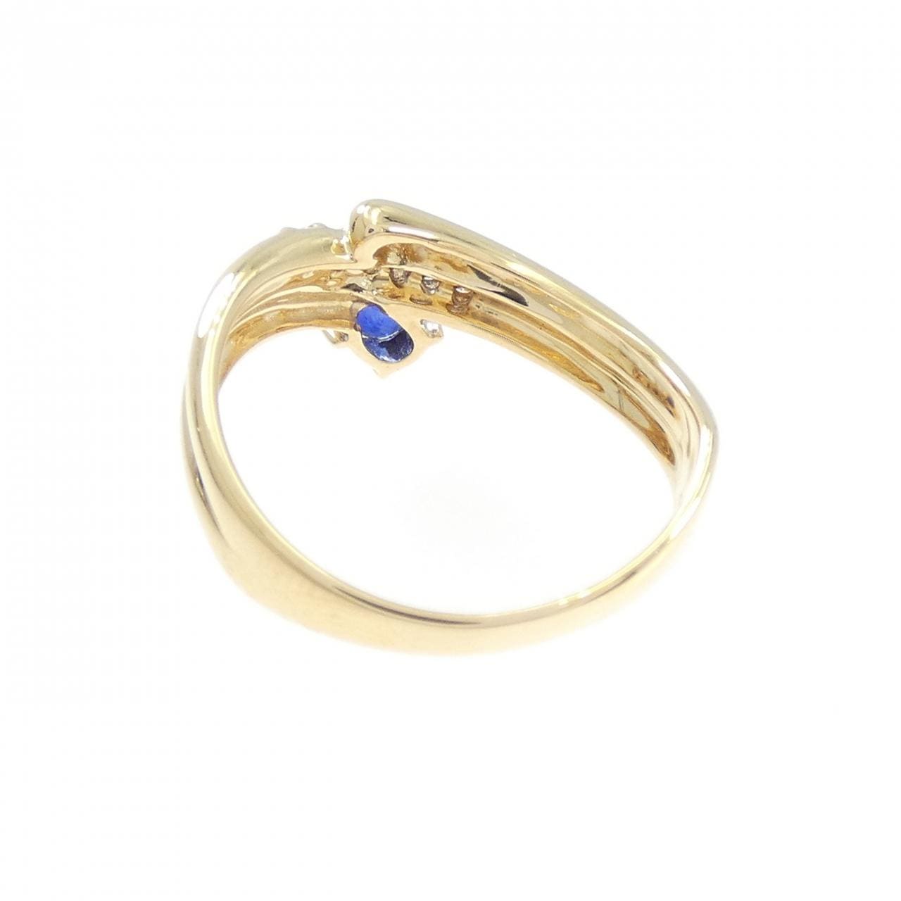 K18YG サファイヤ リング 0.23CT
