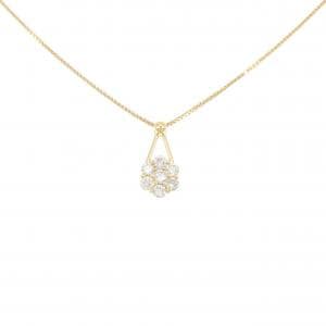 K18YG フラワー ダイヤモンド ネックレス 1.00CT