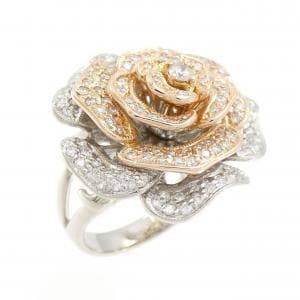 K18PG/K18WG ローズ ダイヤモンド リング 0.96CT