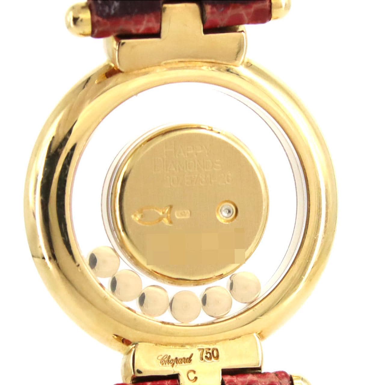 【ノーメンテナンス特価】ショパール ハッピーダイヤモンド YG･3P&3PS 20/5731-26 YG クォーツ