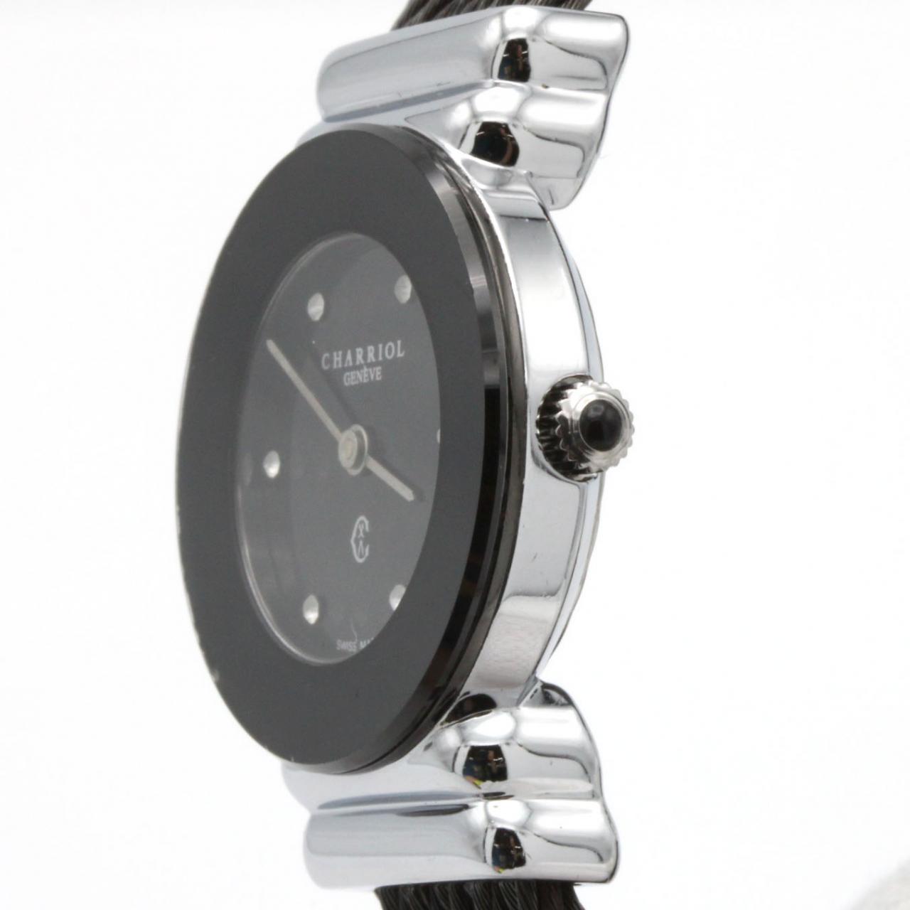 【ノーメンテナンス還元価格】フィリップシャリオール サントロペノワール･6P 028BN SS クォーツ