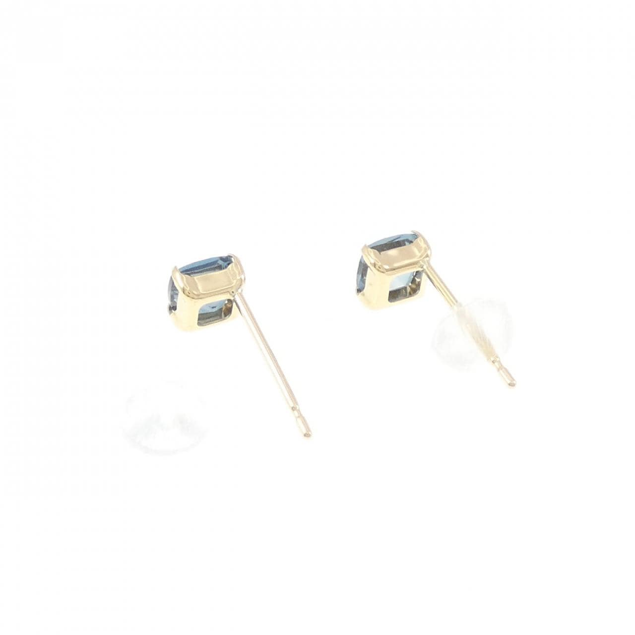 【新品】K18YG ブルートパーズ ピアス 0.74CT