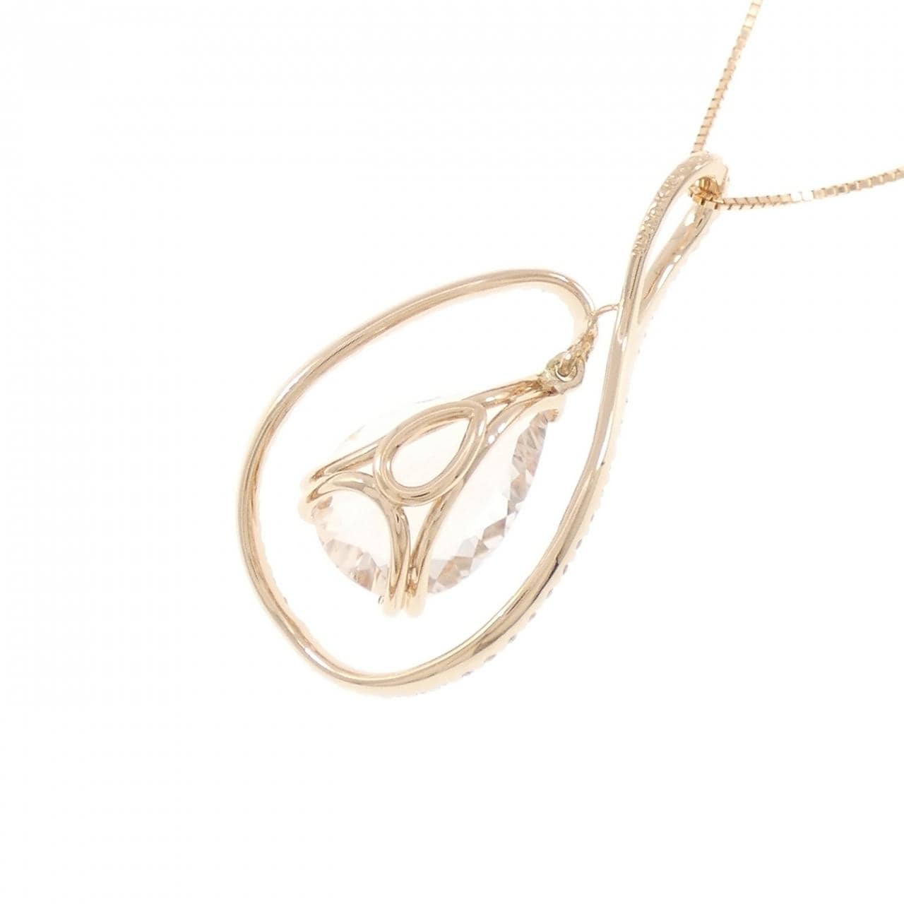 K18PG ベリル ネックレス 4.02CT