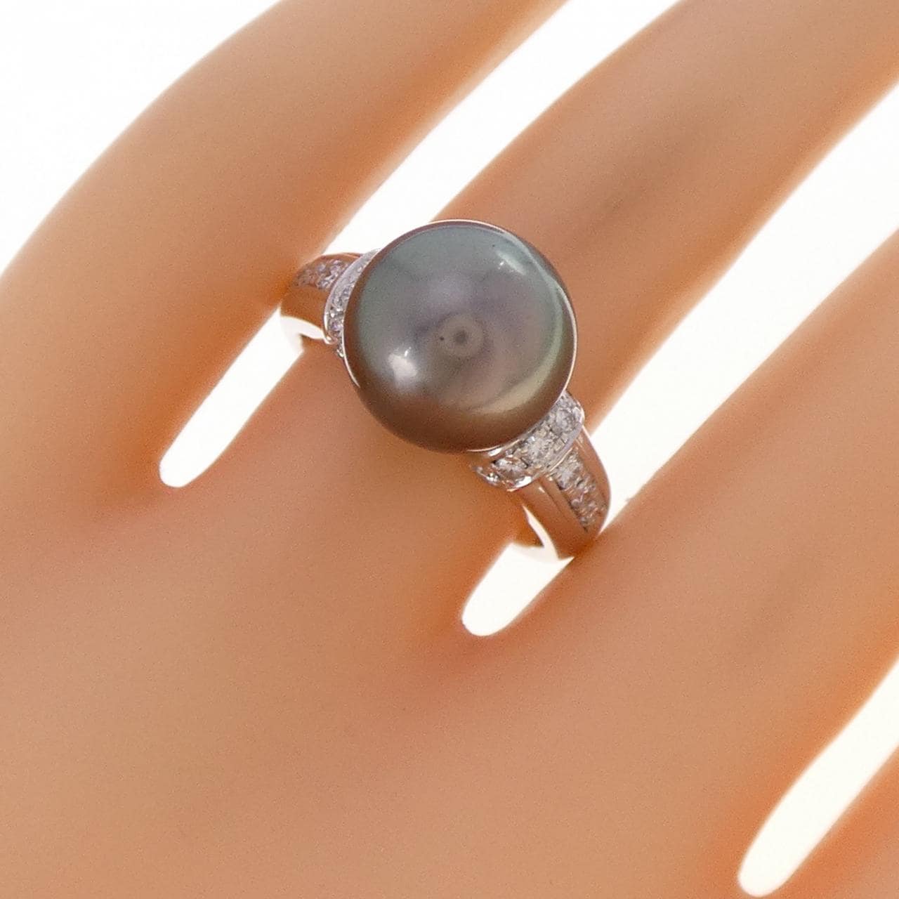 タサキ 黒蝶パール リング 11.3mm