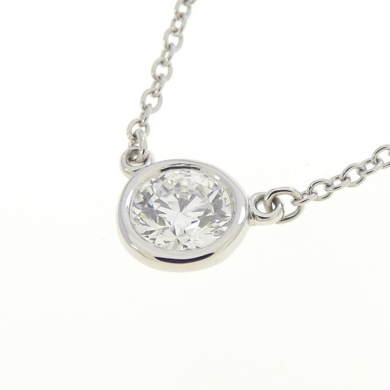 ティファニー バイザヤード ネックレス 0.35CT G VS2 3EXT