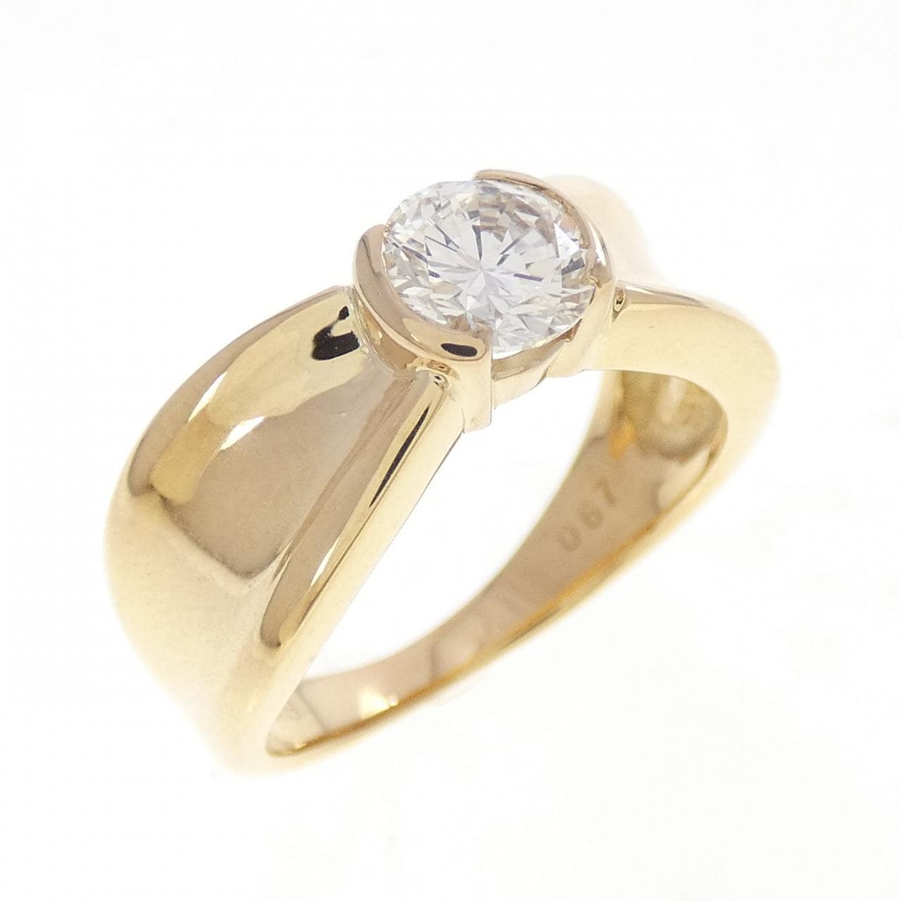K18YG ダイヤモンド リング 0.67CT