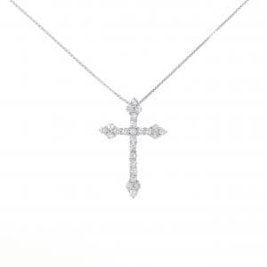 PT クロス ダイヤモンド ネックレス 0.50CT