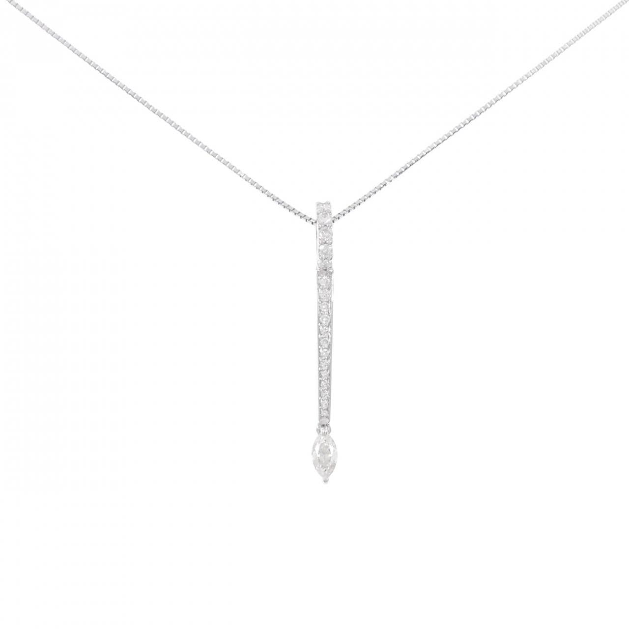 K18WG Diamond necklace