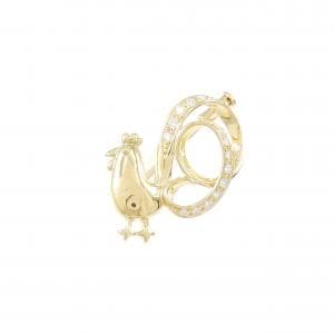 タサキ ダイヤモンド ブローチ 0.23CT