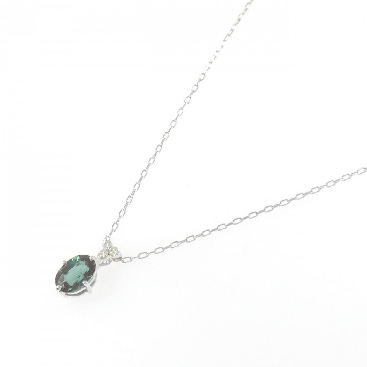 K18WG アンデシン ネックレス 0.76CT