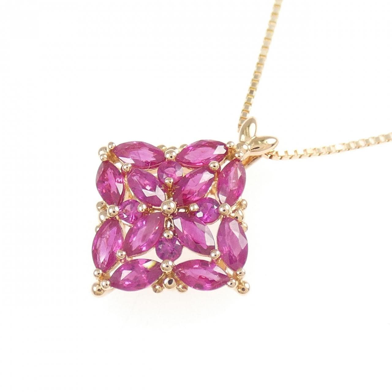 ジーエスティービー ルビー ネックレス 0.85CT