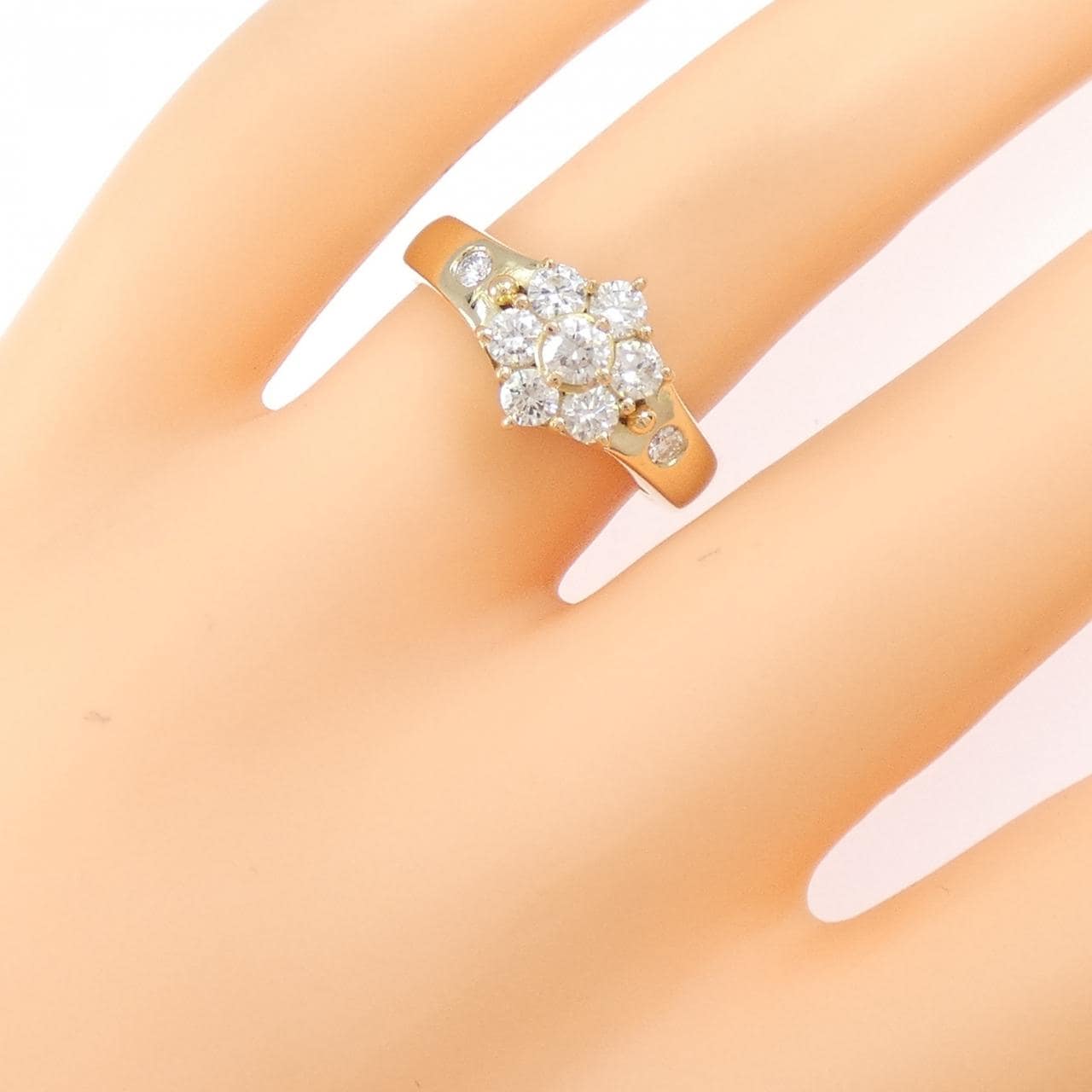 K18YG ダイヤモンド リング 0.656CT