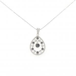 K18WG ダイヤモンド ネックレス 0.26CT