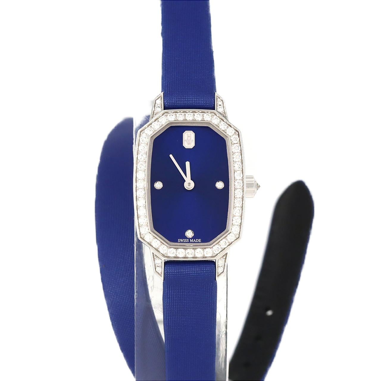 【ノーメンテナンス還元価格】ハリーウィンストン エメラルド WG/D･3P EMEQHM18WW001 WG クォーツ