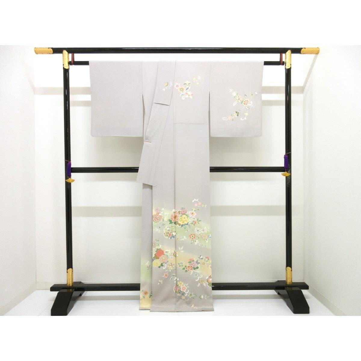 訪問着　友禅金彩加工　ボカシ染