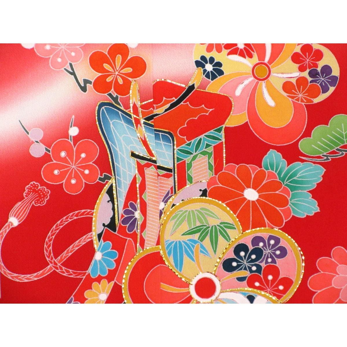 【未使用品】子供　女の子四ツ身