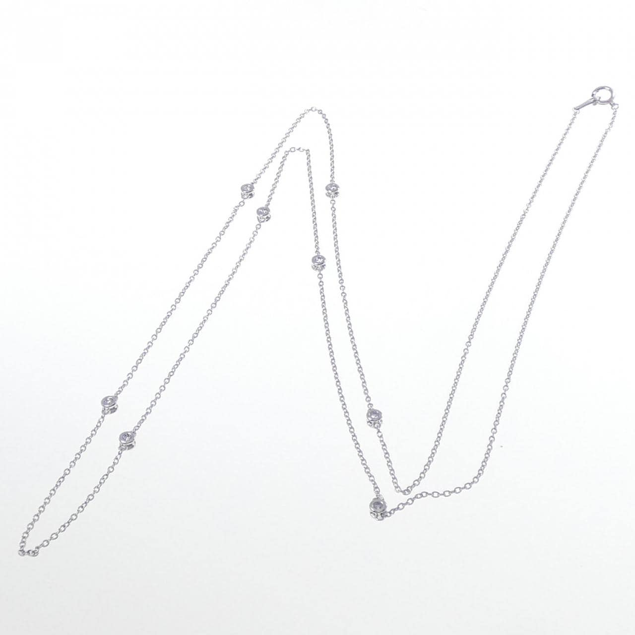 K18WG ダイヤモンド ネックレス 0.45CT