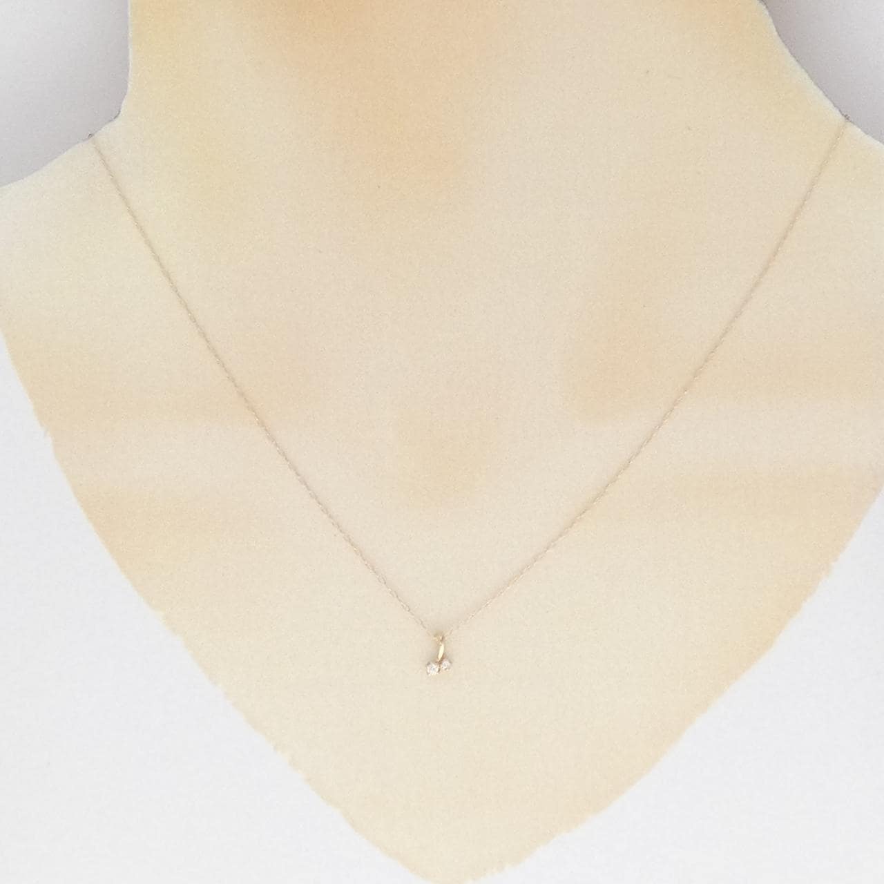 K18PG ダイヤモンド ネックレス 0.03CT