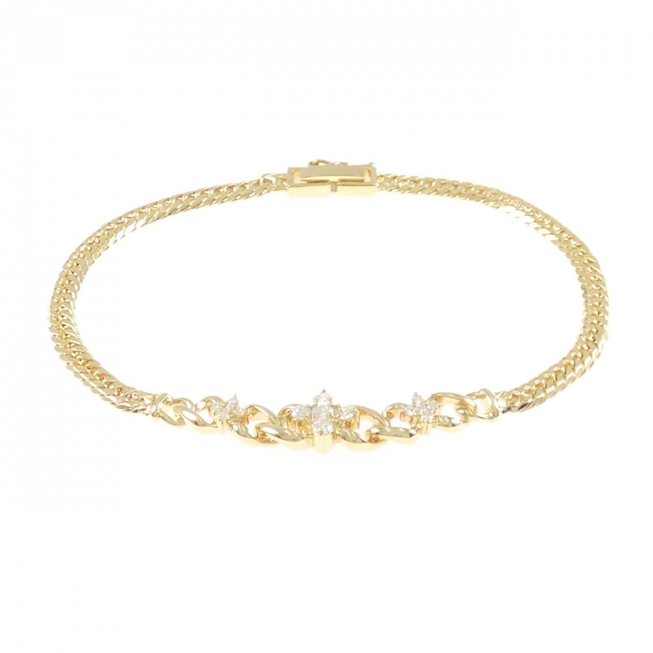 K18YG ダイヤモンド ブレスレット 0.31CT