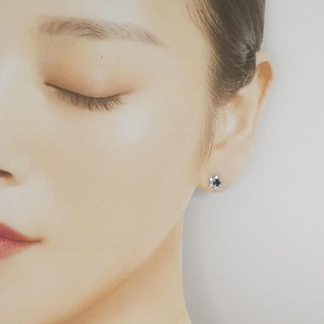 PT900 サファイヤ ピアス 0.42CT