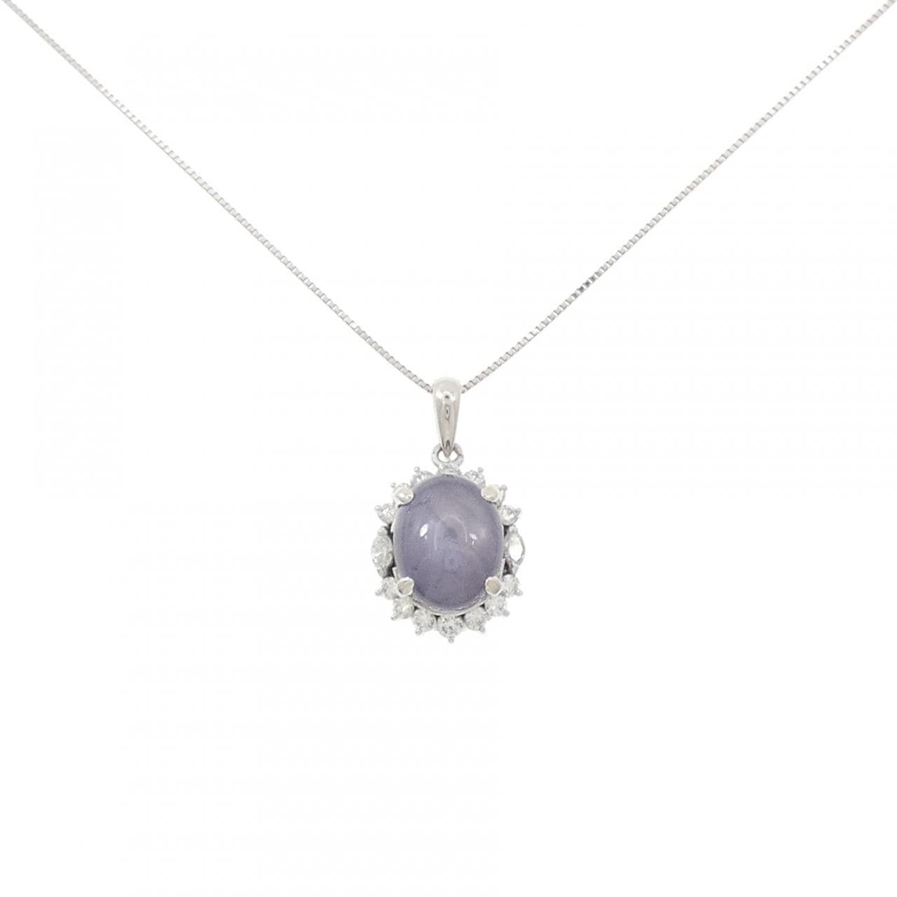 PT900/PT850 スターサファイヤ ネックレス 8.76CT
