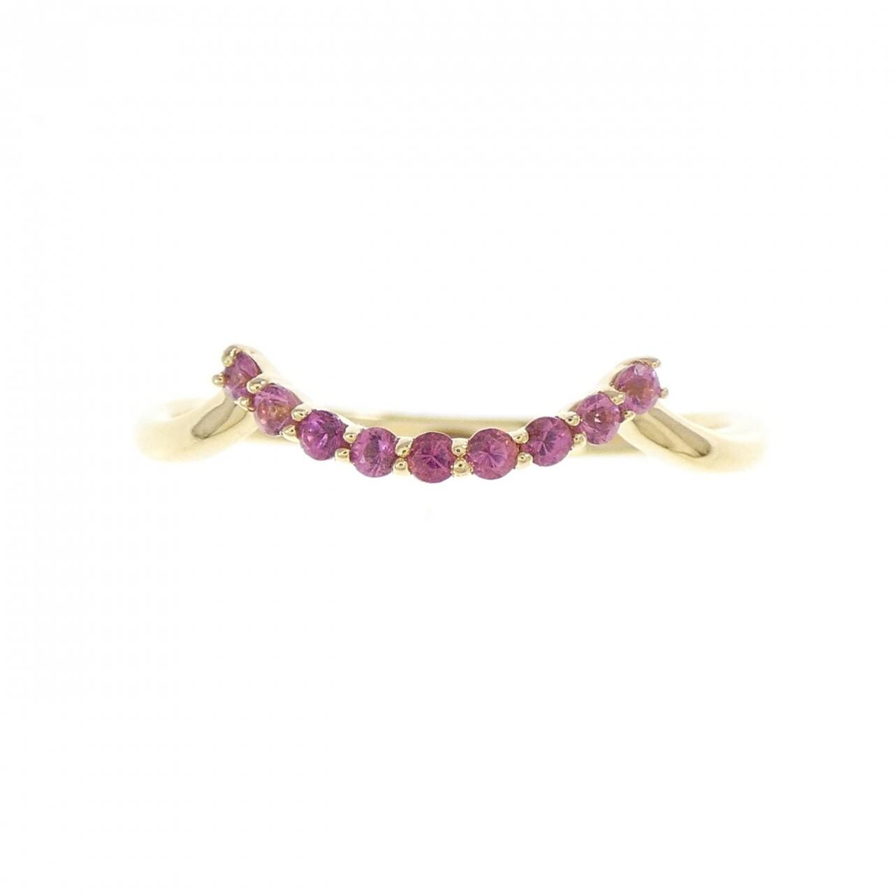 K18YG トルマリン リング 0.08CT