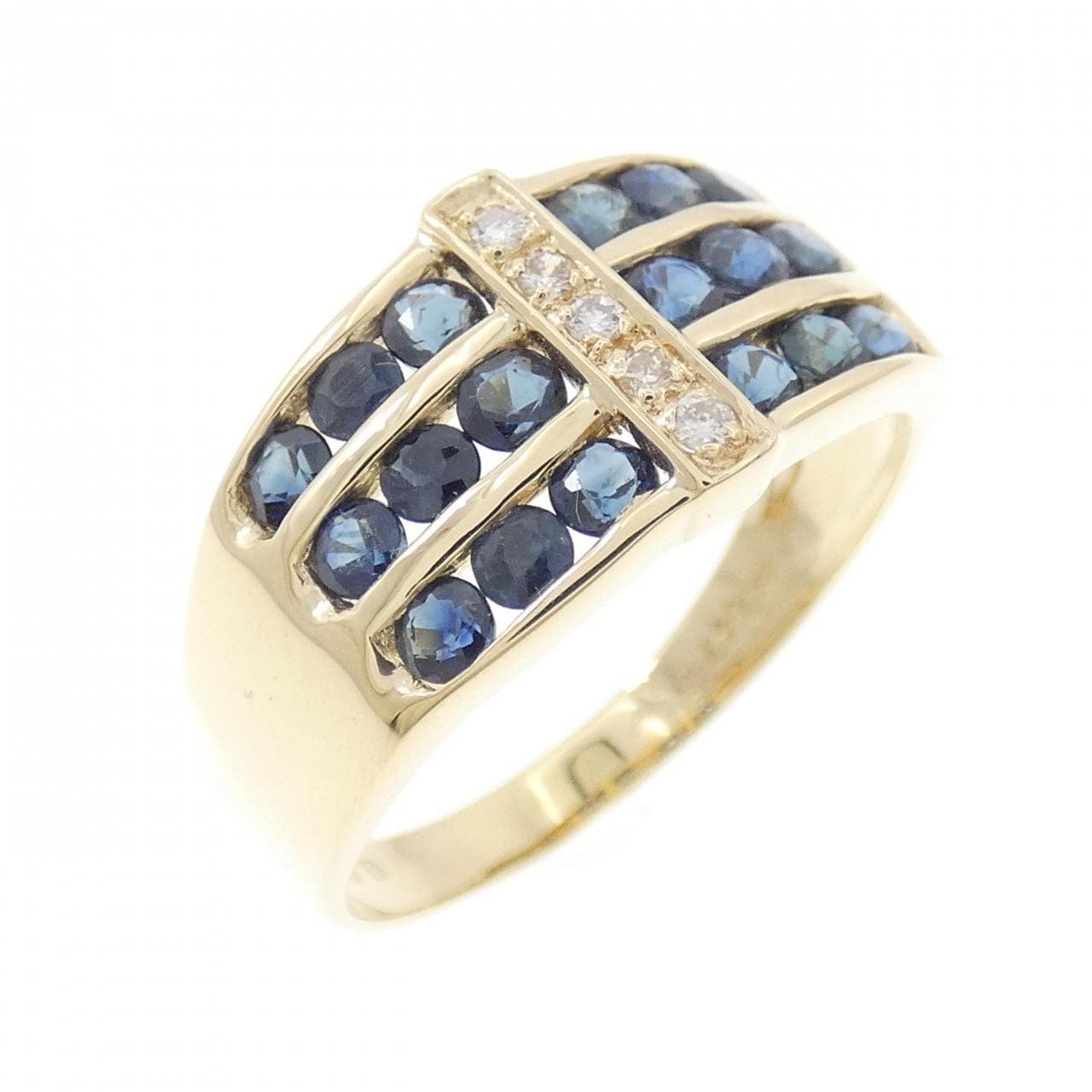 18KYG サファイヤ リング 1.47CT