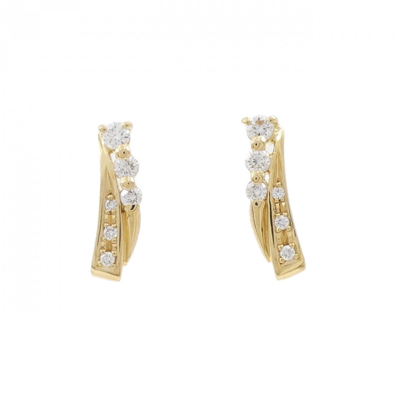 K18YG鑽石耳環 0.28CT